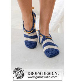 pantoffel gemaakt van Drops Paris