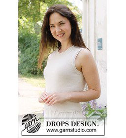 White Jasmine Top gemaakt van Drops Safran