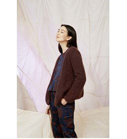 Dames vest gemaakt van Lang Yarns Mohair Luxe