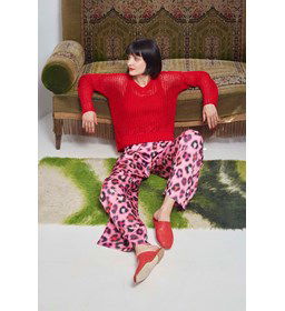 Damestrui in netpatroon Girl Boss gemaakt van Lang Yarns Wooladdicts Sunshine - Sunshine colour