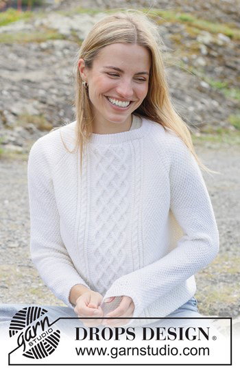 damestrui met kabels en raglan