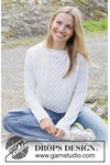 Breipatroon damestrui met kabels en raglan van andere kant