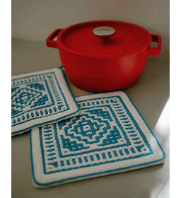 Paragon pannenlappen gemaakt van Scheepjes Cahlista