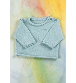 Babytruitje gemaakt van Lang Yarns Merino 200 bebe