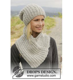 Gebreide muts en halswarmer