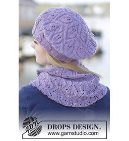 Gebreide muts en halswarmer met kabels