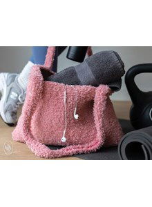 Donzige tas met schouderbanden