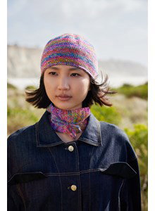 Haakpatroon muts beach rock gemaakt van Lang Yarns Wooladdicts Move