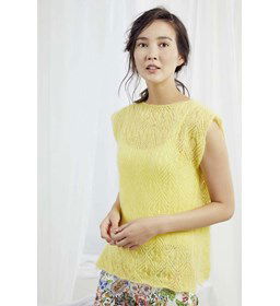 Mouwloze trui gemaakt van Lang Yarns Mohair Luxe