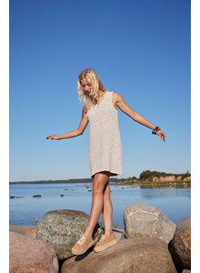 Korte hemdjurk Catrina met ronde hals