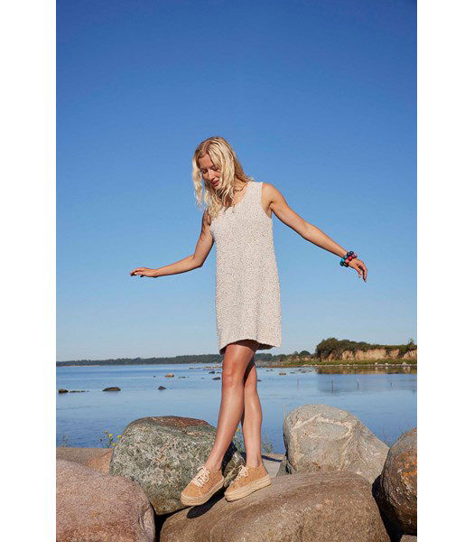 Breipatroon Korte hemdjurk Catrina met ronde hals