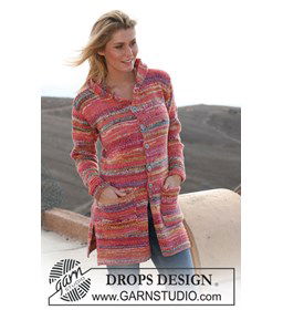 Lang vest gemaakt van knopen