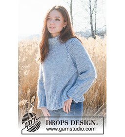 Damestrui met raglanmouw gemaakt van Breinaalden zonder knop