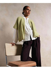 damesvest met korte mouw Ange