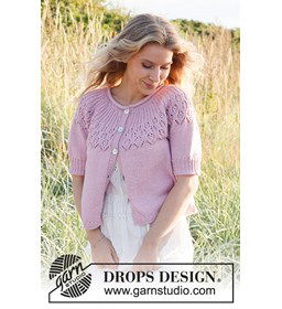 Damesvest gemaakt van Drops Cotton Merino