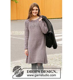 Dames jurk gemaakt van DROPS Sky