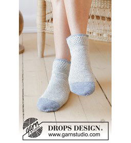 Enkelsokken gemaakt van Drops Nord