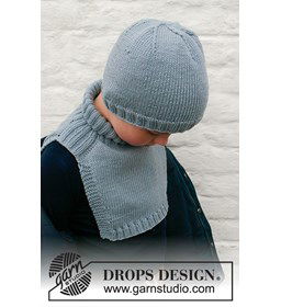 Kindermuts en halswarmer gemaakt van Drops Merino extra fine
