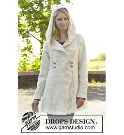 Gebreid vest met raglan gemaakt van knopen