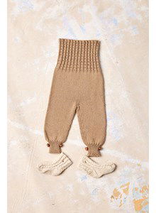 Broek met brede tailleboord