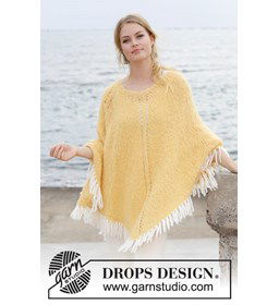 Poncho gemaakt van Drops Melody