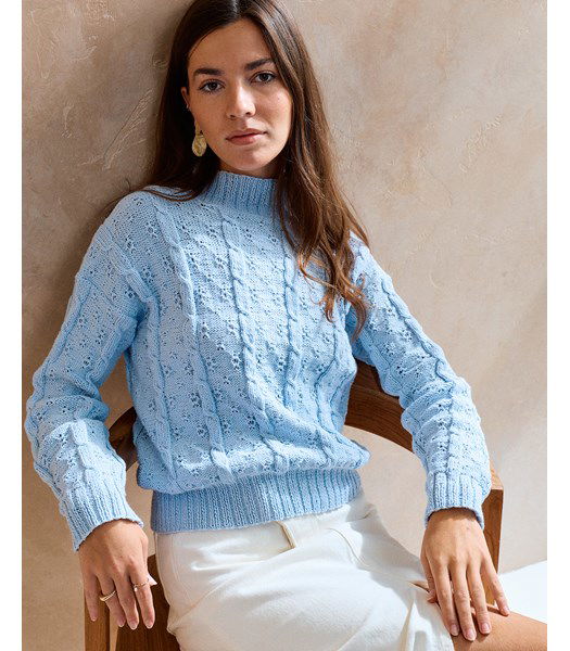 Breipatroon Luxe damestrui met opstaande halsboord