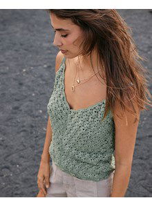 Topje in fantasie haakpatroon