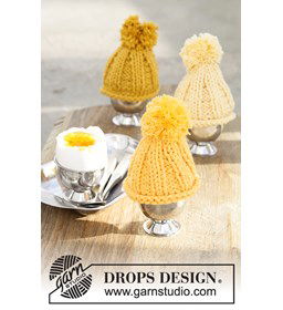 eierwarmer gemaakt van Drops Paris