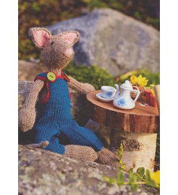 Knuffel muis gemaakt van DROPS Flora