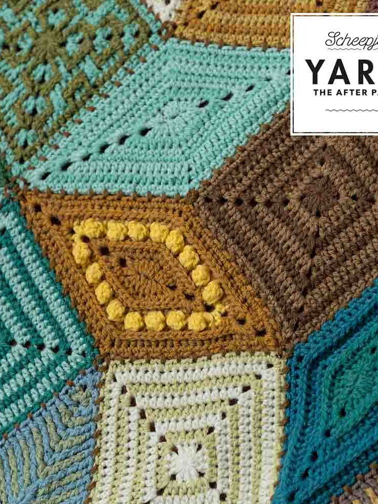 Deken in blokken patroon