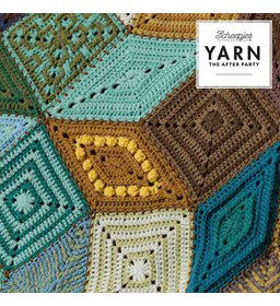 Deken in blokken patroon gemaakt van Scheepjes Scrumptious