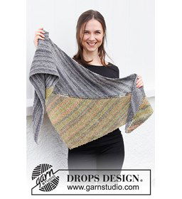 Dames omslagdoek gemaakt van Drops Fabel