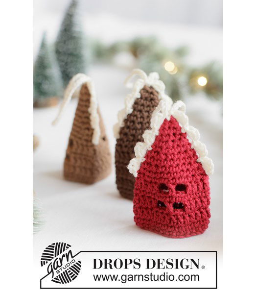 Haakpatroon Gehaakt gemberbrood huisje | Sfeervolle kerstdecoratie