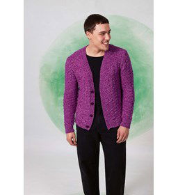 Licht gespikkeld herenvest