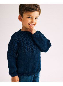 Kindertrui met ronde hals