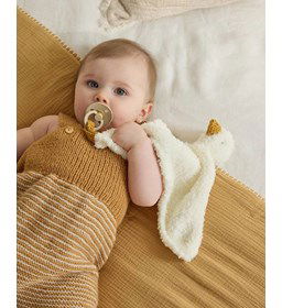 Knuffeldoekje eend gemaakt van Phildar Phil Douce