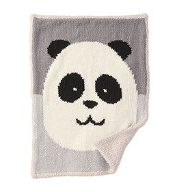 Deken met pandabeer gemaakt van Phildar Phil merinos 6
