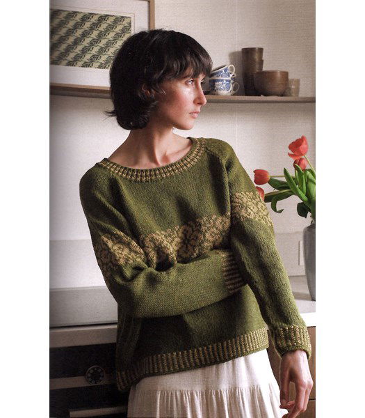 Breipatroon damestrui Reykjavik met bloemenpatroon