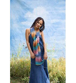 Sjaal in ajourpatroon