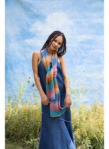 Sjaal in ajourpatroon