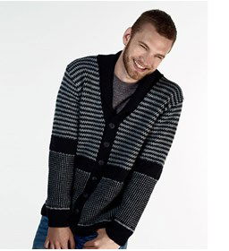 Heren vest gemaakt van knopen