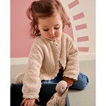 Breipatroon Meisjesvest met rondlopende voorpanden