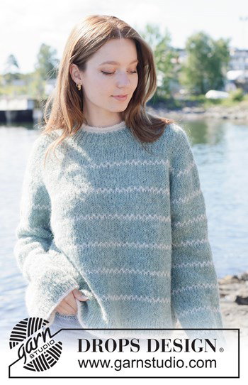 oversized damestrui met strepen
