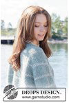 Breipatroon oversized damestrui met strepen van andere kant