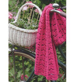 Omslagdoek gemaakt van Haaknaalden