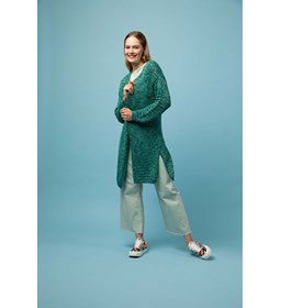 Vest met splitten in de zijnaad gemaakt van Rondbreinaald nr 3,5