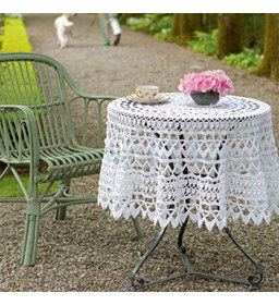 Tafelkleed gemaakt van Lang Yarns Quattro, Quattro Lame en Quattro color