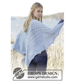 Omslagdoek  gemaakt van Drops Alpaca