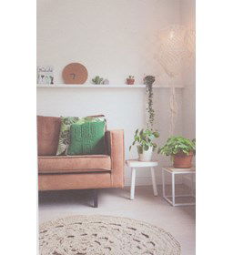 Vloerkleed gemaakt van Natuurlijk draad-touw