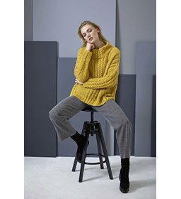 Oversized trui gemaakt van Lang Yarns Alpaca superlight